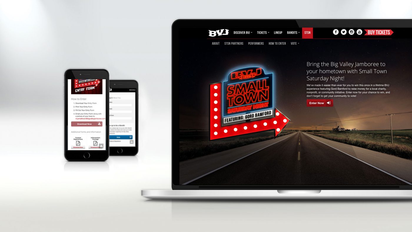 Small Town Saturday Night Website and Voting Platform