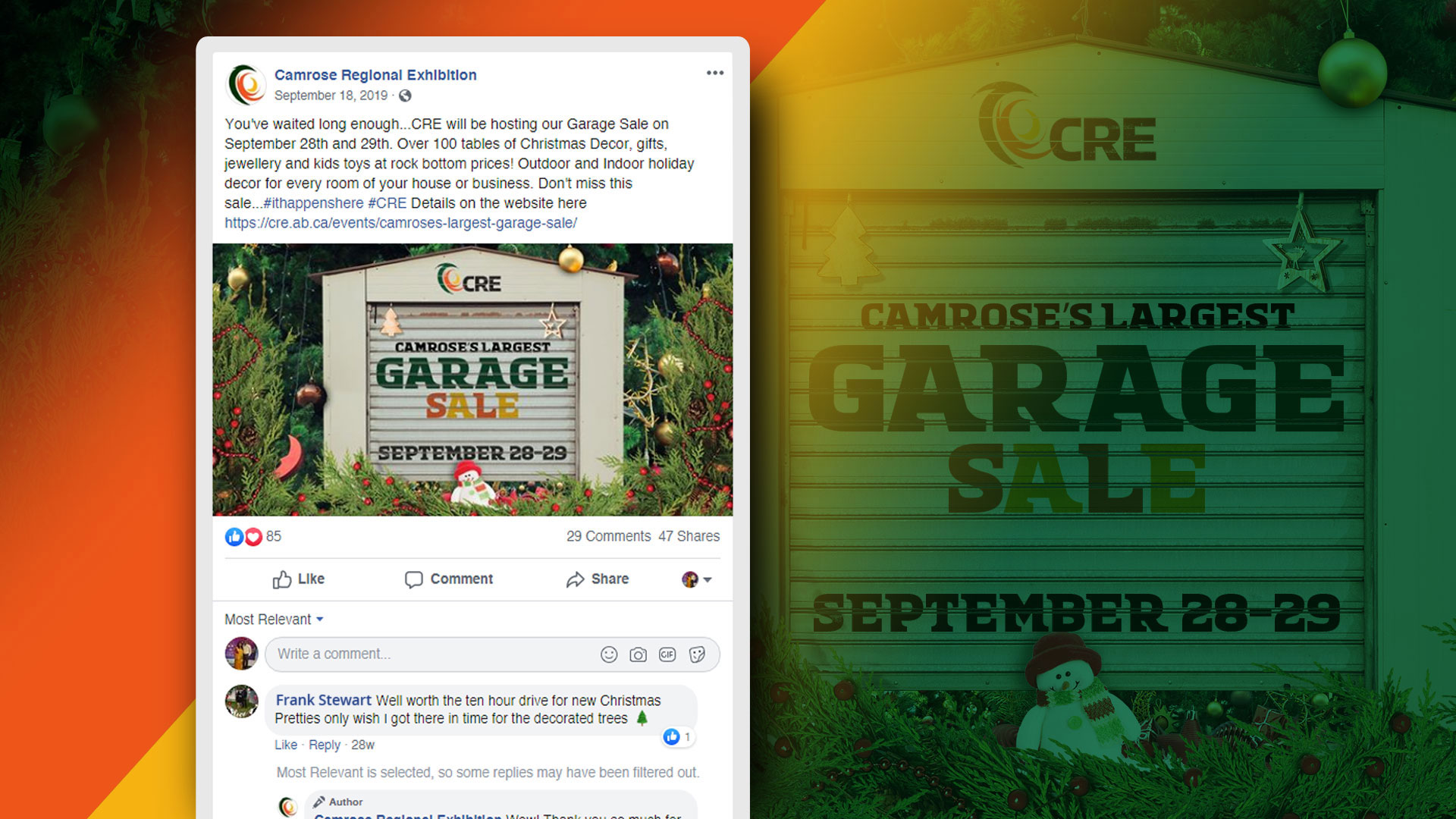 Camrose Regional Exhibition Social Media Managment